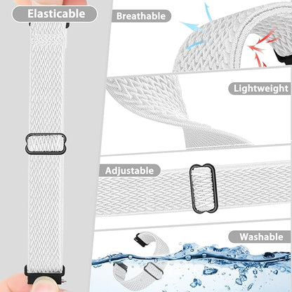 TumpCez Quick Release Watch Band - Choice of Width -18mm 19mm 20mm 22mm 24mm Watch Bands, Solo Loop Adjustable Elastic Nylon Watch Straps Replacement Wristband for Men Women