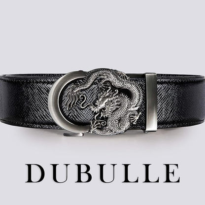 Dubulle Men's Ratchet Belt Gold/Black/Red/Green/Blue/White Automatic Buckle Business Casual Belt Gift - Adjustable Fit