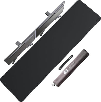 CENNBIE Leather Desk Mat Protector, 59" x 16" Extra Large Office Desk Pad Mat for Full Desk, Computer Desk Mat on top of desks - Oversized Large Mouse Pad (Black)