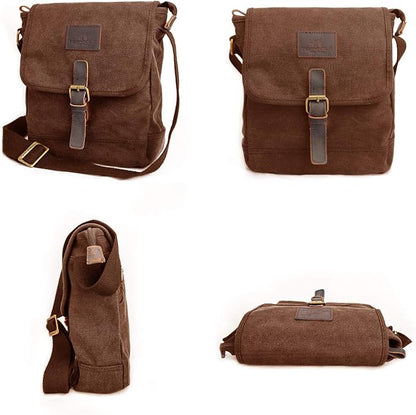 Canvas Messenger Bag Small Crossbody Bag Casual Travel Working Tools Bag Shoulder Bag Hold Phone Handset Anti Theft | Small, Casual, Travel, Working Tools Bag, Hold Phone, Handset