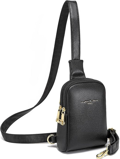 INICAT Small Sling Bag for Women Everyday & Travel Crossbody Bags Lightweight Cross Body Purses Vegan Leather