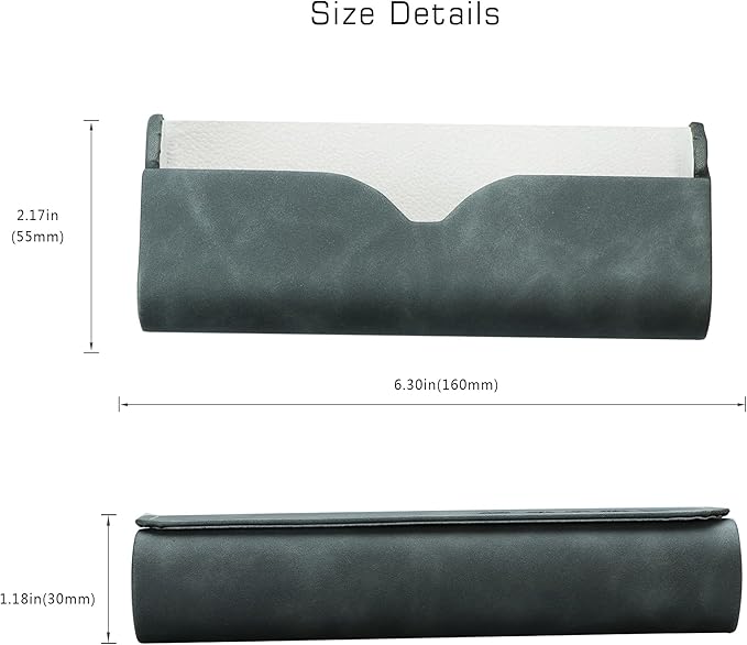 VisionGlobal Hard Shell Eyeglass Case for Eyeglasses and Sunglasses for Men/Women and Kids