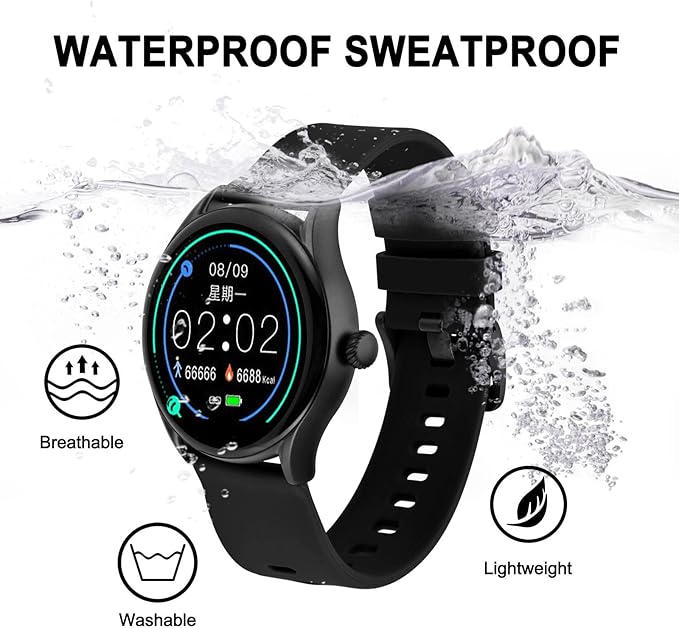 BISONSTRAP Silicone Watch Bands, Slim Watch Straps with Quick Release, 20mm, Black with Black Buckle