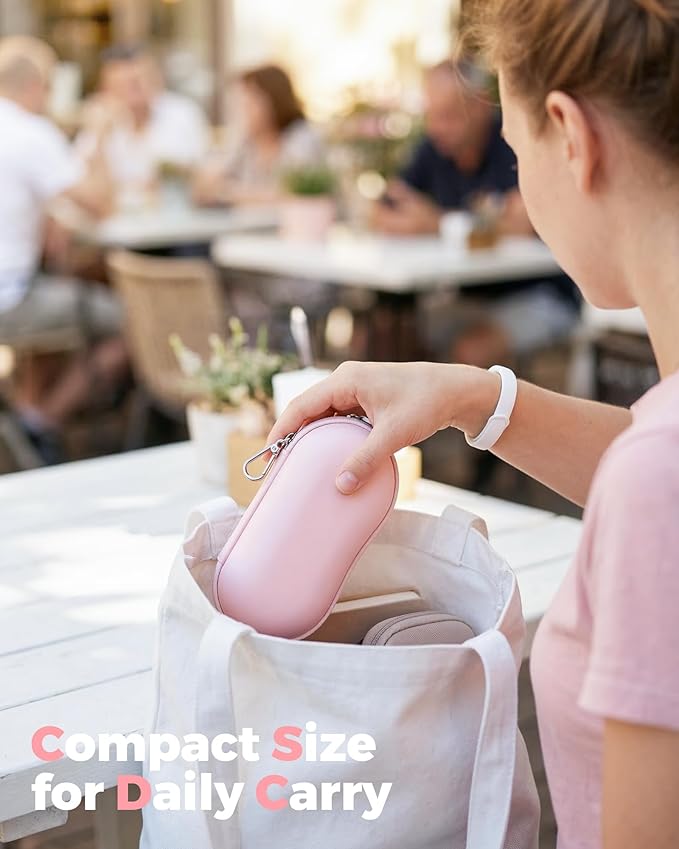 ProCase Sunglasses Case, Hard EVA Shell Shockproof Eyeglass Case for Men Women with Metal Hanging Hook and Velvet Lining, Travel Zipper Sport Glasses Holder Organizer for Gifts- Lightpink
