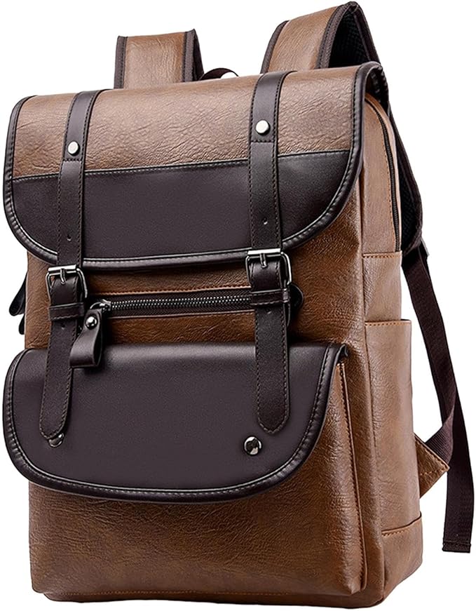 Laptop Backpack Stylish Waterproof Laptop Bag for Business Work Weekender Travel, khaki