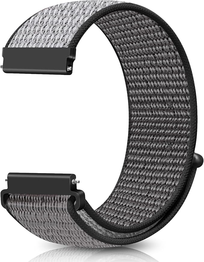 24mm Nylon Sport Quick Release Watch Band Compatible with Garmin Venu X1/TicWatch Altas/TicWatch Pro 5/Pro 5 Enduro/COROS Nomad/iTouch AIR 4 41mm 46mm/AIR 3 44mm/Suunto 9/9 Baro/9 Titanium