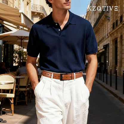 XZQTIVE TSA Belt For Men Metal Free Dress Belts Hypoallergenic Leather Belt With Black Buckle Nickle Free