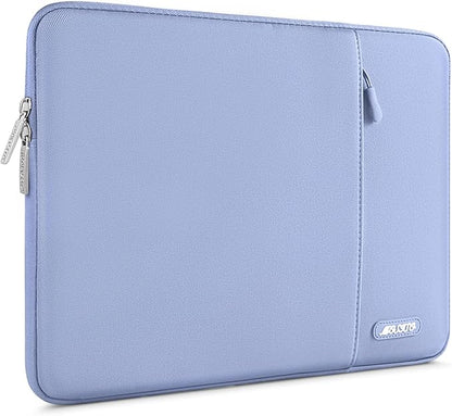 MOSISO Laptop Case 14 inch, 14 inch Laptop Sleeve Compatible with HP Lenovo Dell ASUS Acer, HP Stream, Dell Latitude, Lenovo IdeaPad, Polyester Vertical Computer Sleeve Bag with Pocket, Pastel Blue