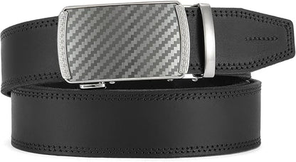CHAOREN Mens Belt Leather Ratchet Belt - Customizable Fit, Effortless Style (35mm)