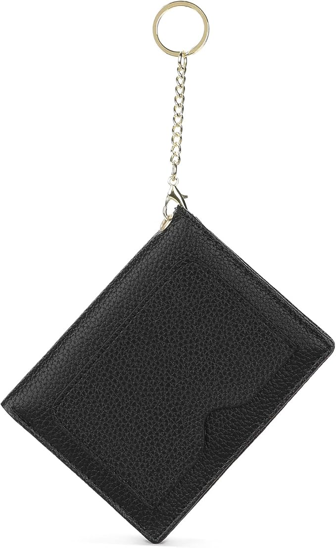 GAEKEAO Wallet Women RFID Blocking Small Bifold Vegan Leather Ladies Mini Purse with ID Window Zipper Change Pocket