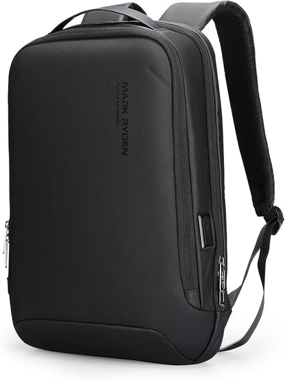 MARK RYDEN Slim Laptop Backpack for Men, High Tech Backpack with Scratch Resistant Shell and USB Charging Port, Waterproof Business Backpack Ideal for Working, Commuting, Daily (20L for 15.6" Laptop)