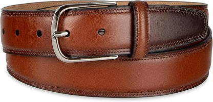 Haggar mens Leather Dress Belt for Suits and Pants - Classic, Formal, Business, Work