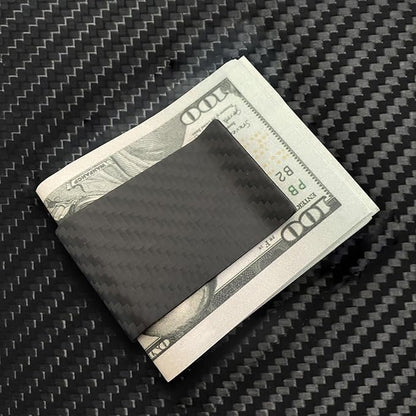 WAFJAMF Small Men's Slim Money Clip Stainless Steel Credit Business Card Holder Pocket Cash Wallet