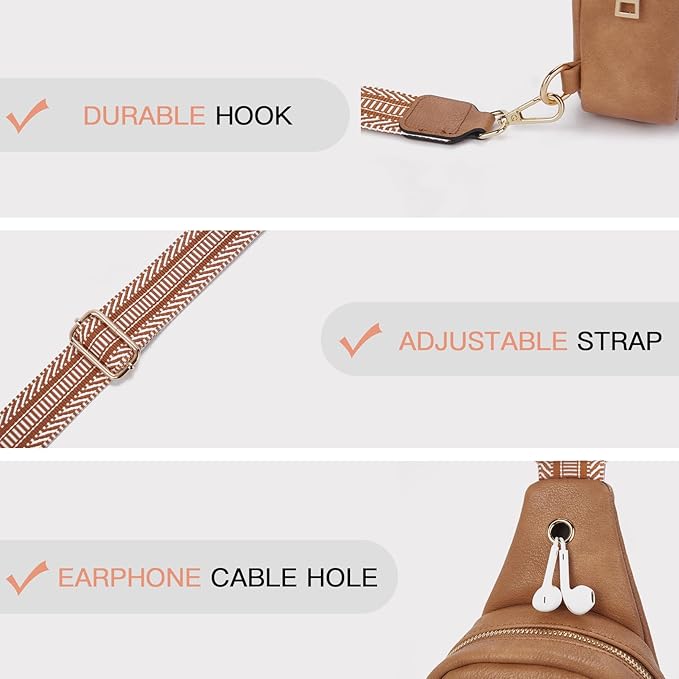 Telena Crossbody Bags for Women Leather Cross Body Sling Bag for Woman Travel