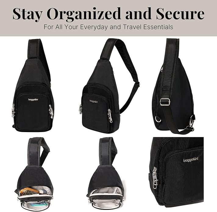Baggallini womens Securtex Anti-theft Daytripper Sling