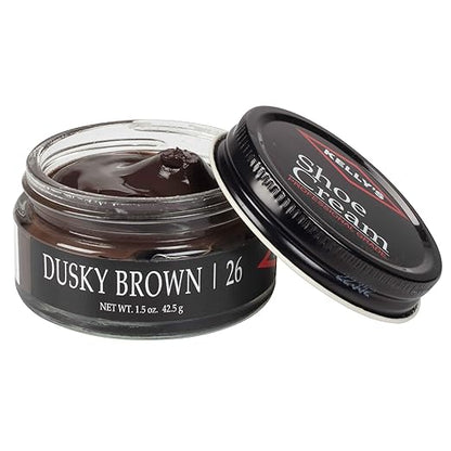 Kelly's Dusky Brown Shoe Polish 1.5 oz - Professional Leather Shoe Cream