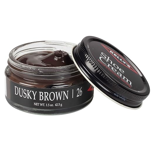 Kelly's Dusky Brown Shoe Polish 1.5 oz - Professional Leather Shoe Cream