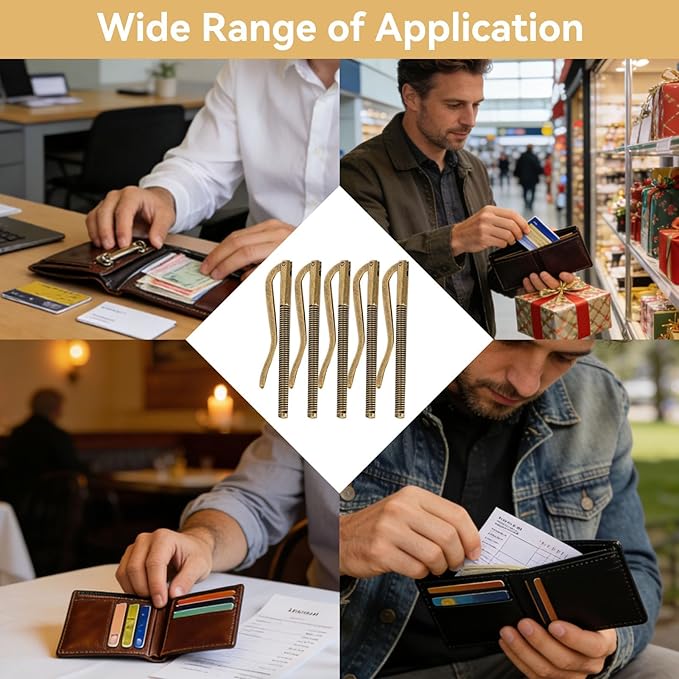75mm Money Clip, 10PCS Spring Money Clip Wallet Spring Clip Wallet Money Clip Metal Cash Clip