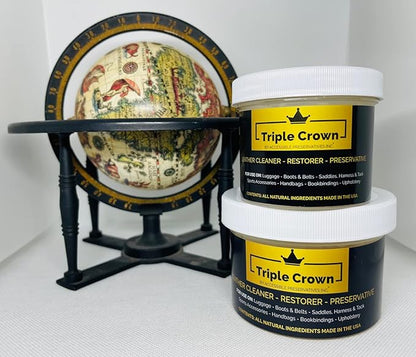 4 Ounce Leather formula; leather conditioner; cleaner and restorer for use on auto interiors, shoes, bags. Made in the U.S.A.