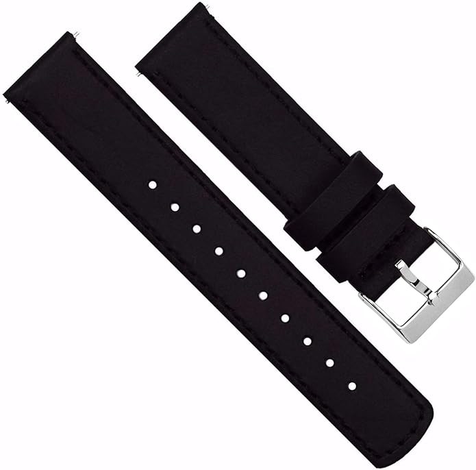 BARTON WATCH BANDS - Top Grain Leather Watch Bands Compatible with Apple Watch Models - 1, 2, 3, 4, 5, 6, 7, 8, 9, 10, SE, Ultra & Ultra 2