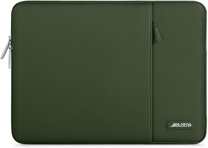 MOSISO Laptop Case 15 inch, 15 inch Laptop Sleeve Compatible with MacBook Air M5 A3448 M4 A3241 M3 A3114 M2 A2941 2026-2023, Dell XPS, Polyester Vertical Computer Sleeve Bag with Pocket, Army Green
