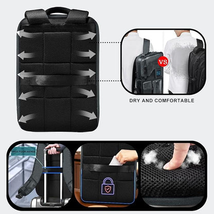 Slim & Expandable Laptop Backpack 15.6 Inch, Computer Rucksack Water Resistant Bag, Anti-Theft Travel Daypack for Men and Women-Gray