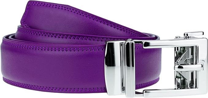 Gelante Ratchet Belt for Men, Mens Belts Leather 1.3'' Adjustable Trim to Fit Dress Belt