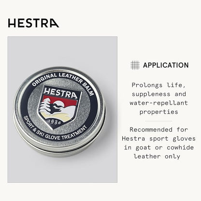Hestra Leather Balm: All Natural Formula for Ski, Snowboard and Sport Gloves, White, One Size