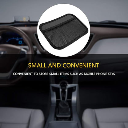 INNOLIFE Car Net Pocket Side Clutter Scattered Storage Phone Holder Strong Paste Organizer 8"x5.75"(3pcs L, 1pcs S)