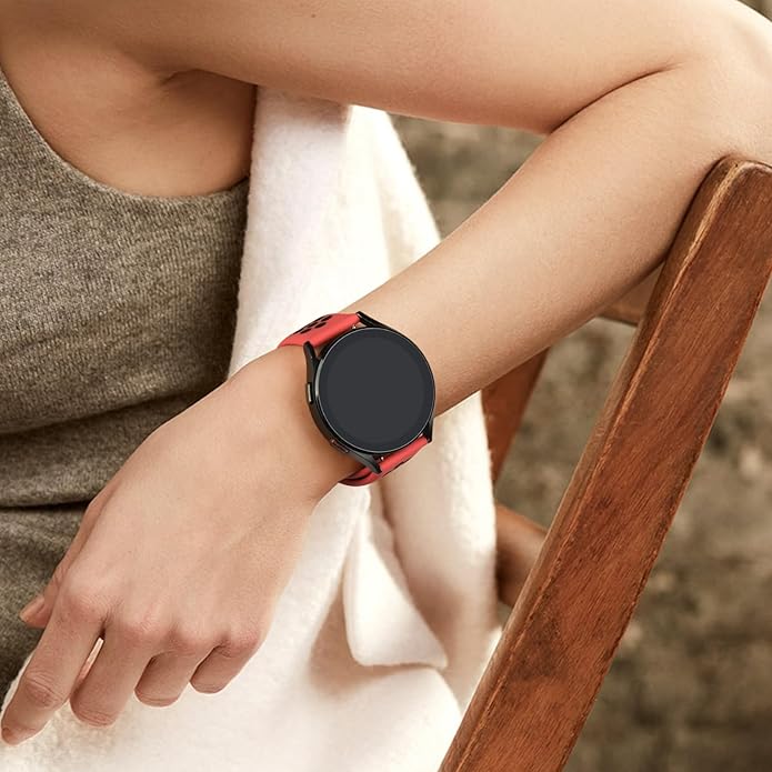 Meliya 20mm 22mm Watch Bands Quick Release Replacement Wristband, Soft Silicone Bands Breathable Sport Replacement Straps for Men Women