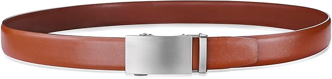 MILORDE Men's Leather Ratchet Belt - 35mm - Customizable Fit