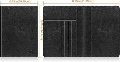FINTIE Passport Holder, Slim Travel Wallet RFID Blocking Card Case Cover Passport Cover Protector Essentials with Credit Card Slots for Women/Men | Slim, RFID Blocking, Card Case Cover, Essentials, Credit Card Slots