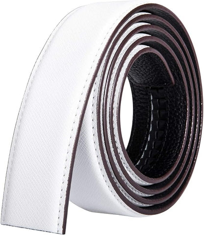 Dubulle Designer Mens Belts, Sliding Automatic Buckle Ratchet Dress Belt TOP Genuine Leather Strap Gifts