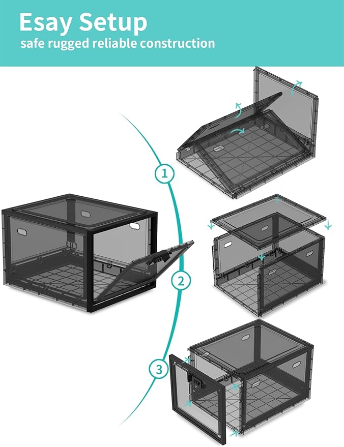 Large Medicine Lock Box for Safe Medication, Lockable Storage Box for Fridge/Snacks Food, Phone Lock Boxes with Combination Code for Home/Dorms/Office Storage Lockers (Black)
