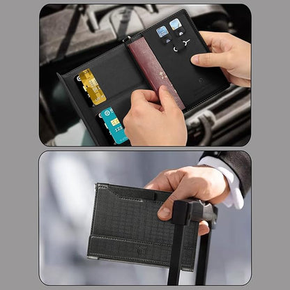 Passport Holder for Travel Essentials, RFID Blocking PU Leather Passport Wallet Cover Card holder Case Passport Book Holders for Women and Men, Black