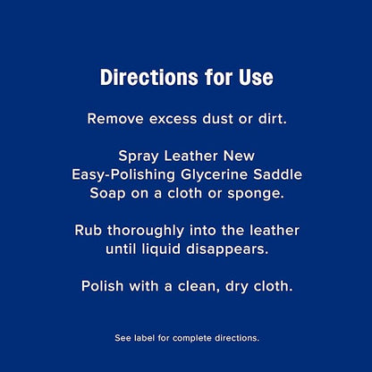 Farnam Leather New Easy-Polishing Glycerine Saddle Soap and Leather Cleaner, 16 oz