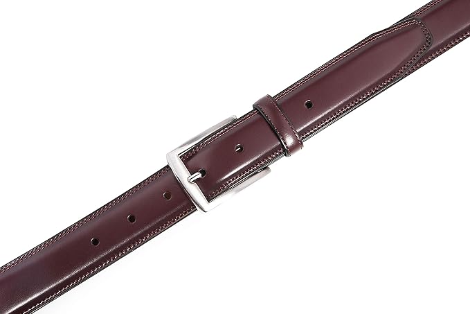Fabio Valenti Genuine Leather Dress Belts For Men - Mens Belt For Suits, Jeans, Uniform With Single Prong Buckle