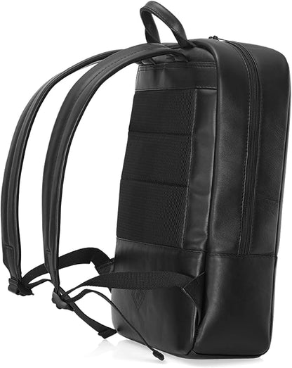 Nordweg Nomad Leather Laptop Backpack NW089A – Lightweight Daypack for Work & Travel – Fits Laptops up to 15.6” (Black)
