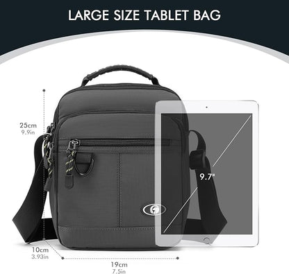 Messenger Bag for Men Shoulder Bag Mens Handbag Crossbody Bag Sling Bags for 9,7 inch IPad Business Work Travel Weekend