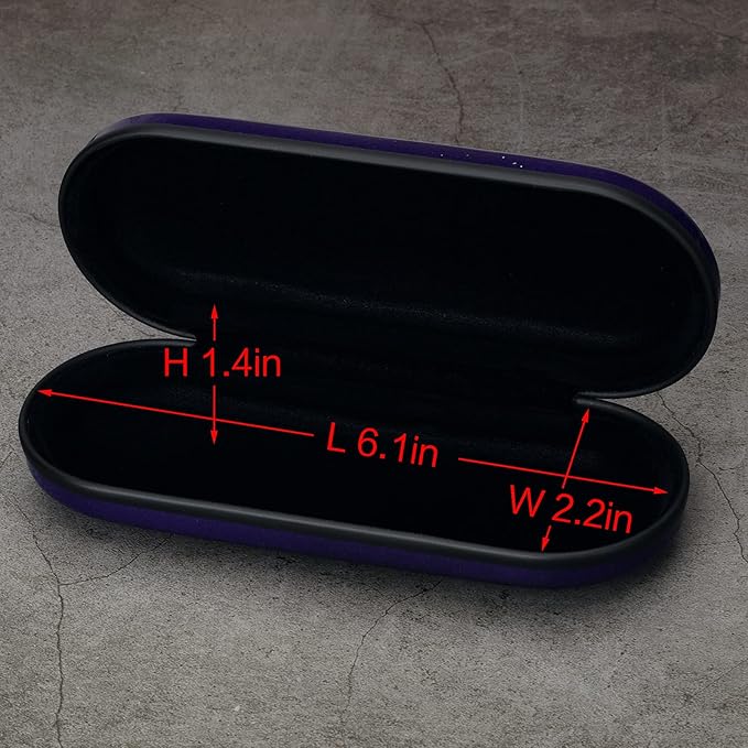 Vemiss Hard Shell Eyeglass Cases, Lightweight Portable Glasses Case for Women Men