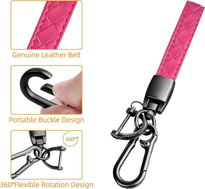 Sindeda for Nissan Key Fob Cover with Keychain Soft Full Protection Key Shell Key Case Compatible with 2023 2024 2025 Pathfinder Kicks Rouge(Pink, 5 Buttons)
