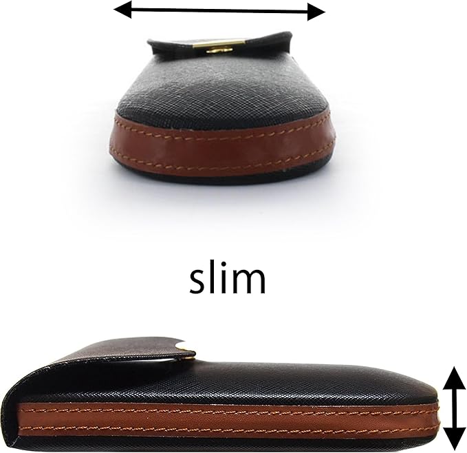 M-world Slim, Light, semi- Hard, Eye Glasses Case (Black)