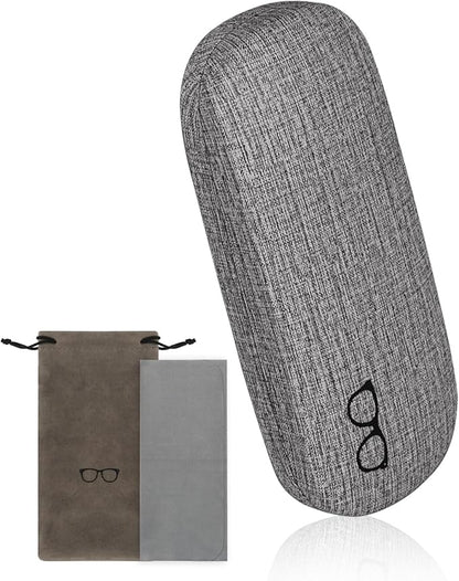 RayLove 3-Pack Hard Shell Eyeglasses Case Large Reading Glasses Hard Case