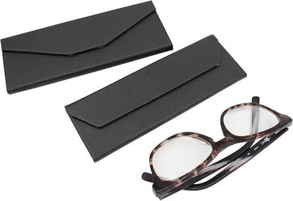 Real Sic Glasses Case for Men and Women - Magnetic Folding Hard Shell Sunglass Holder - Inspired by Solid Color