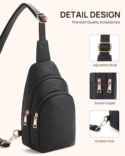 Telena Crossbody Bags for Women Leather Cross Body Sling Bag for Woman Travel