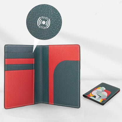 Lychii RFID-blocking Passport Cover, Ultra Slim PU Leather Passport Holder for Travel, Slots for Cards, 5.7" x 4.1"