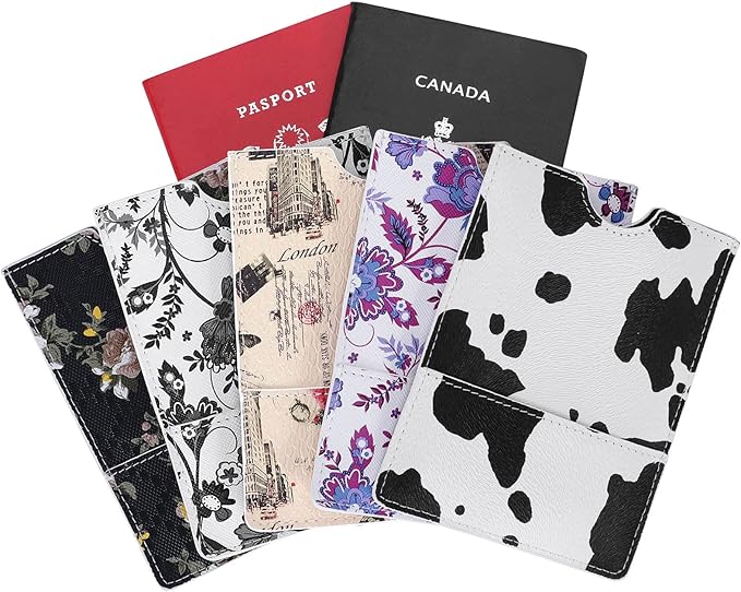 XEYOU Passport Holder Cover - Ultra Slim Premium Synthetic Leather Travel Wallet Case Cover