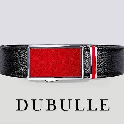 Dubulle Men's Ratchet Belt Gold/Black/Red/Green/Blue/White Automatic Buckle Business Casual Belt Gift - Adjustable Fit