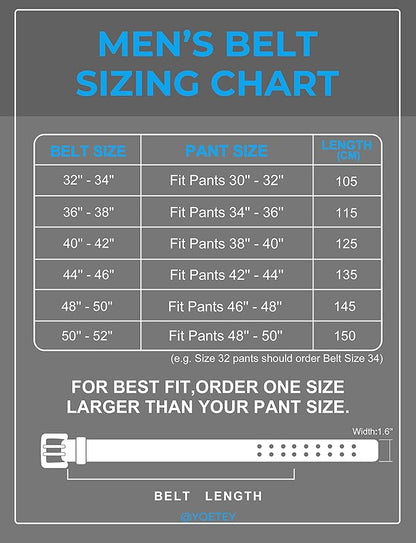 CHAOREN Work Belts for Men Heavy Duty - 1.5" Full Grain Leather Belt Casual - Fully Adjustable, Double Prong