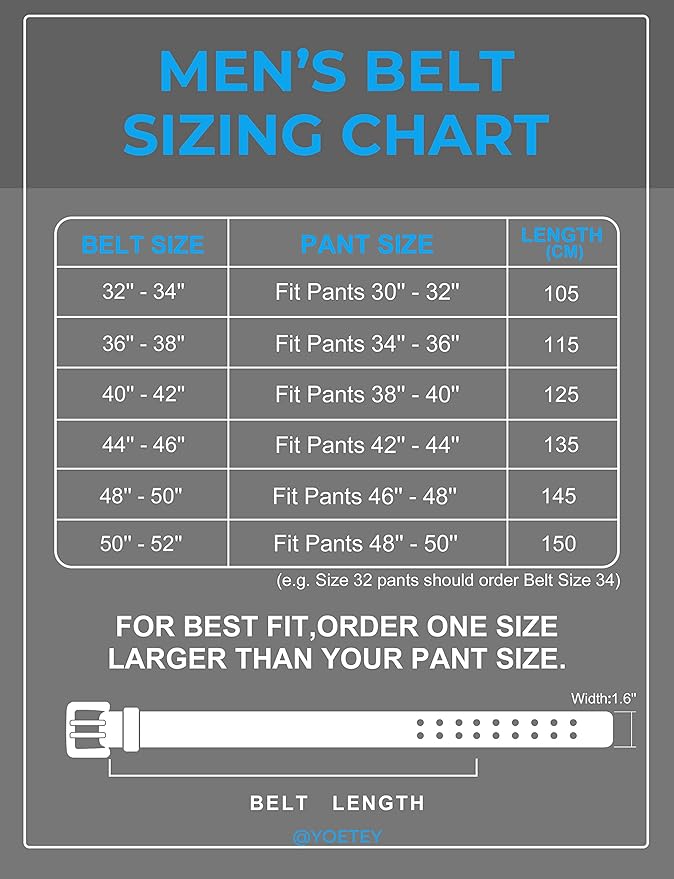 CHAOREN Work Belts for Men Heavy Duty - 1.5" Full Grain Leather Belt Casual - Fully Adjustable, Double Prong